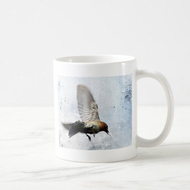 Taza De Café Bluebird Grunge (Derecha)