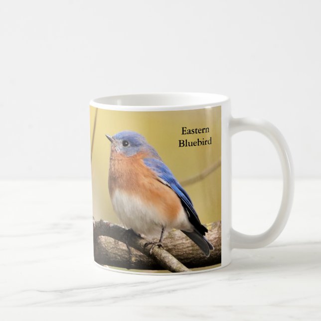Taza De Café Bluebirds Coffee Mug by BirdingCollectibles (Derecha)