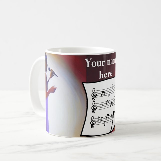 Taza De Café Blues Singer (Anverso izquierdo)