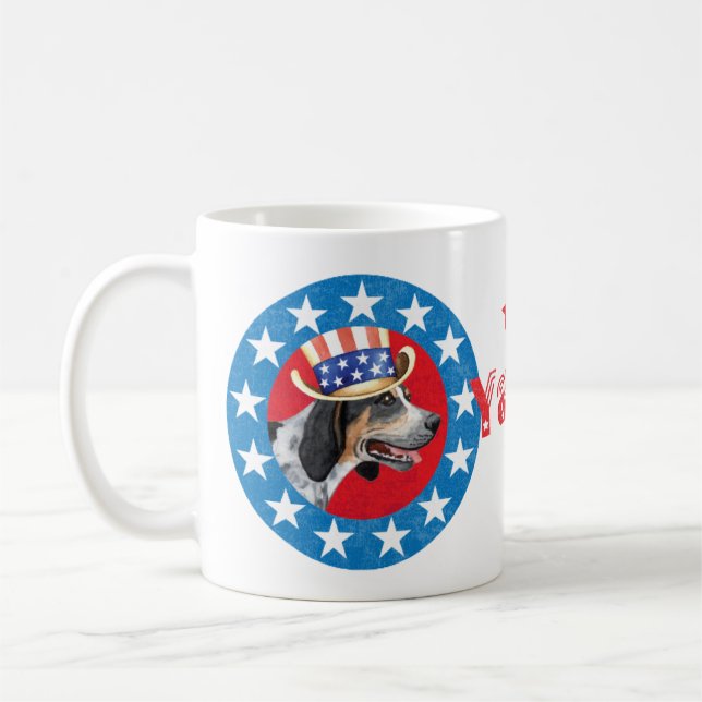 Taza De Café Bluetick patriótico (Izquierda)