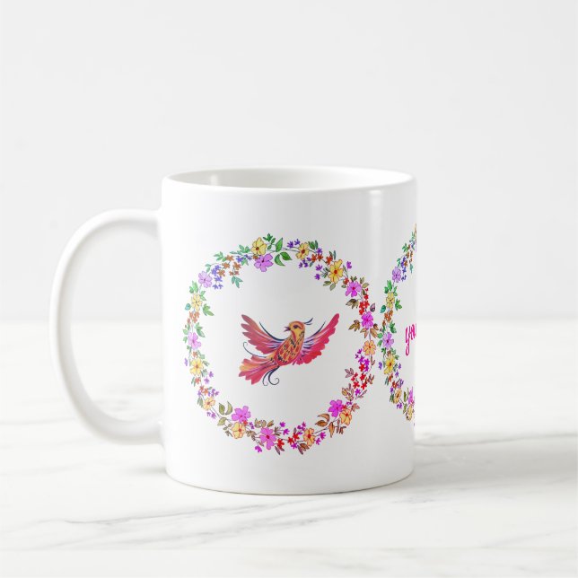 Taza De Café Blumenkranz mit Vogel (Izquierda)
