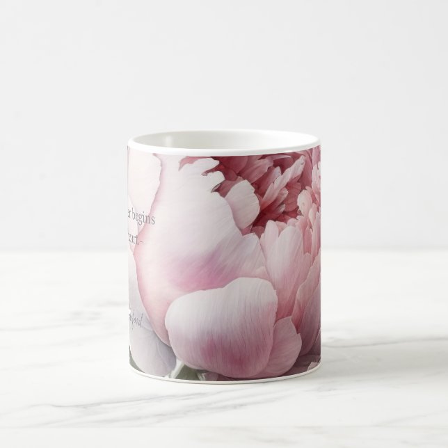 Taza De Café Blush bloom Mug_ Peony (Centro)