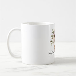 Taza De Café Blush Pink Vase Chocolate Cream Flowers
