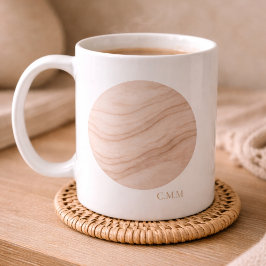 Taza De Café Blush Stone Ripple Mug