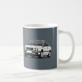 Taza De Café BMW de plata 3 series, E30, ilustracion