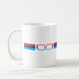 Taza De Café BMW M rayas horizontales y riñones
