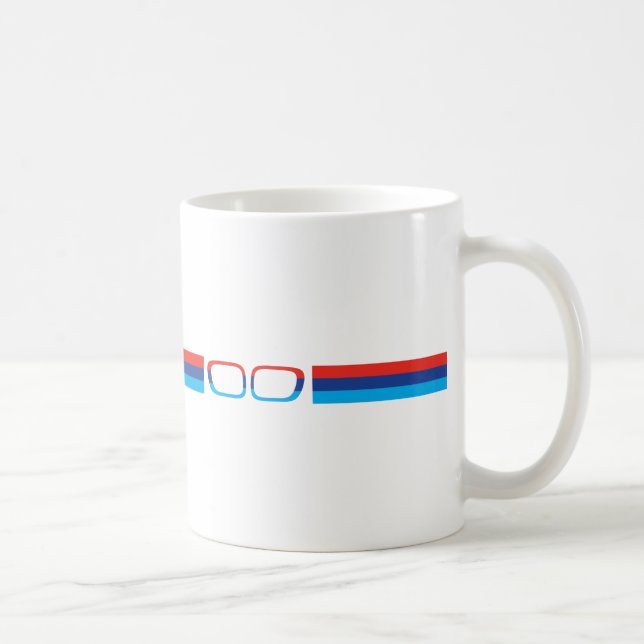 Taza De Café BMW M rayas horizontales y riñones (Derecha)