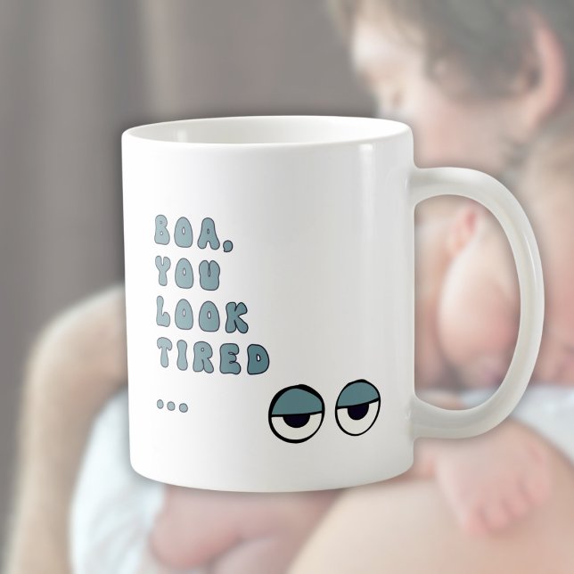 Taza De Café Boa, Estás Cansado... (azul) (Subido por el creador)