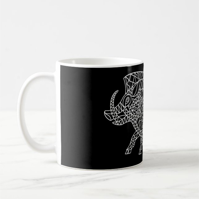 Taza De Café Boar salvaje con carreras (Izquierda)