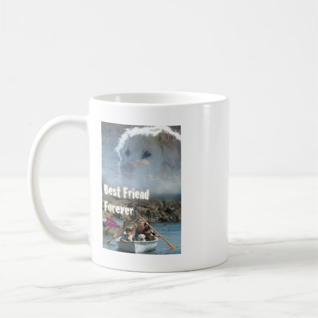 Taza De Café Bob el perro - mejor amigo para siempre (Izquierda)