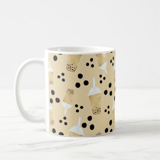 Taza De Café Boba Tea and Dots Coffee Mug (Izquierda)