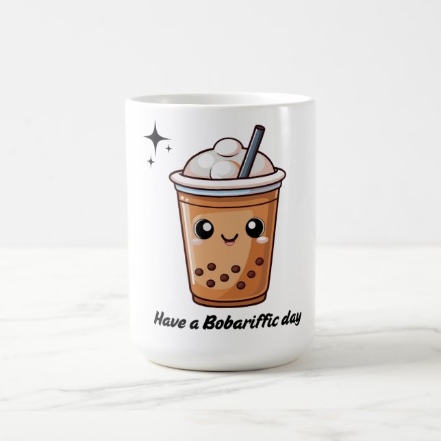 Taza De Café Boba Tea Mug - Que tengas un día Bobarifico (Centro)
