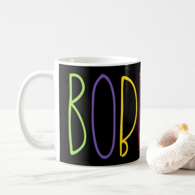 Taza De Café Bobbins, Jerga De Manchester Para Rubbish (Con donut)