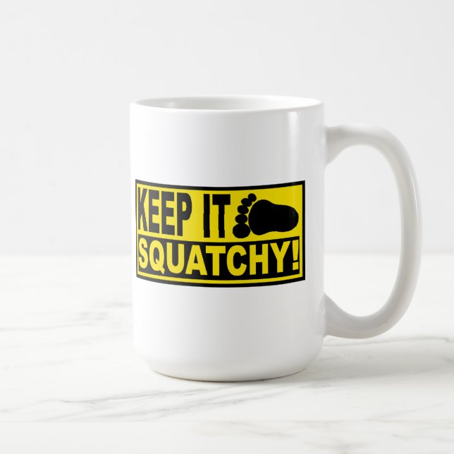 Taza De Café ¡Bobo original y superventas LO GUARDA SQUATCHY! (Derecha)