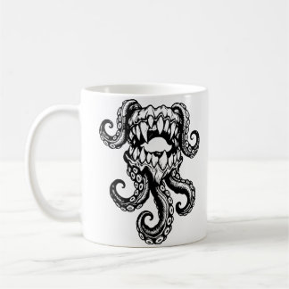 Taza De Café Boca de Monstruo Tentáculo – Criatura de Mar Oscur