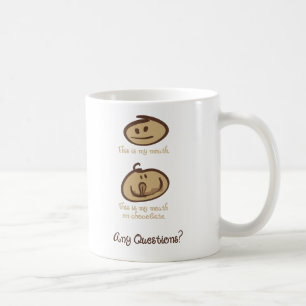 Taza De Café Boca en el chocolate