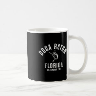 Taza De Café Boca Raton Florida Playa Fl Retro Vintage Playa Fr