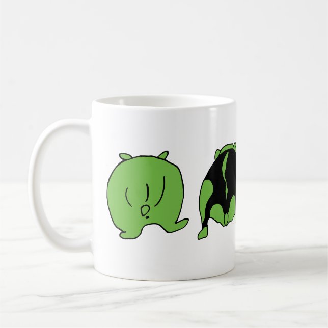 Taza De Café Bocas de Hamster Verde (Izquierda)