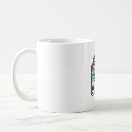 Taza De Café Boceto de Alicante Castillo de Santa Bárbara Costa