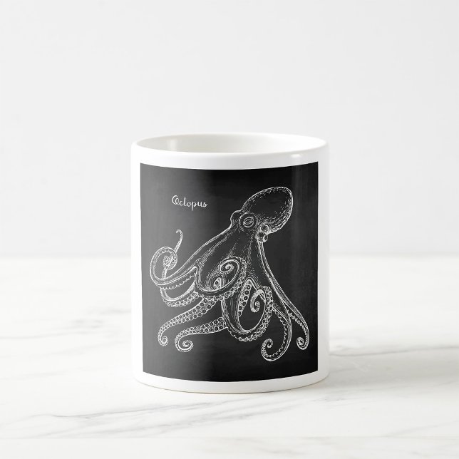 Taza De Café Boceto de Pulpo (Subido por el creador)