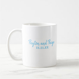 Taza De Café Boda azul cielo café personalizado