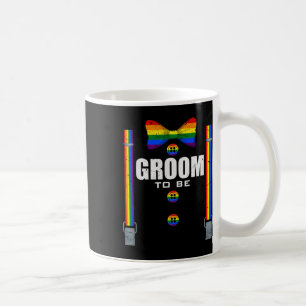 Taza De Café Boda B De Bandera Arcoiris Del Orgullo Gay Lgbtq