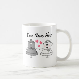 Taza De Café Boda Bells Personalizado Mug Cute regalo gracioso