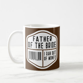 Taza De Café Boda de bachillerato y padre de la novia