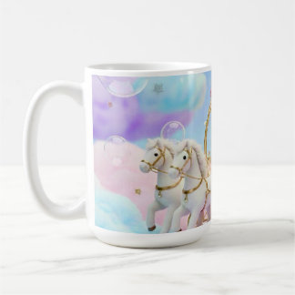 Taza De Café Boda de Cachorro Lindo Coche de Hadas