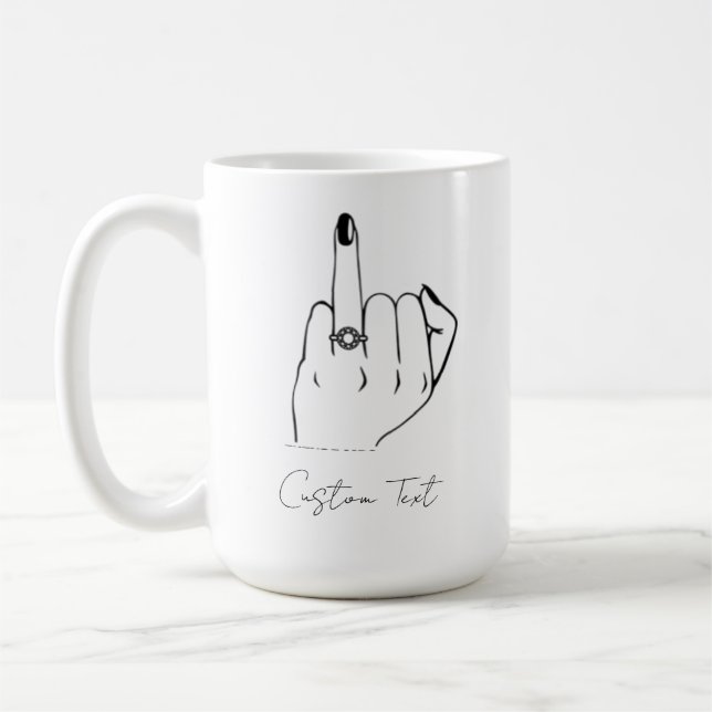 Taza De Café Boda de compromiso de Personalizado de hongo de de (Izquierda)