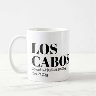 Taza De Café Boda de Destino Personalizada Bienvenido a Los Cab