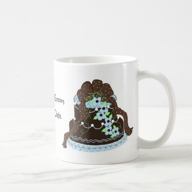 Taza De Café Boda de diseño (Derecha)