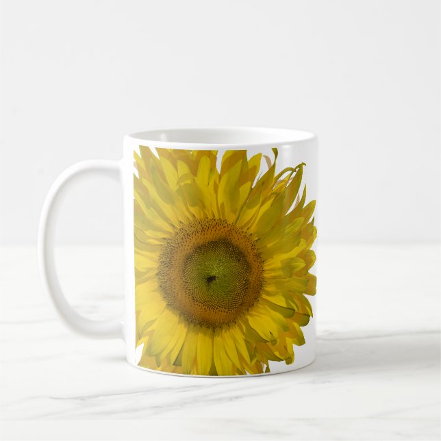 Taza De Café Boda de girasol amarillo (Izquierda)