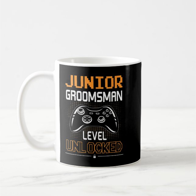 Taza De Café Boda de juegos desbloqueado de nivel Groomsman jun (Izquierda)