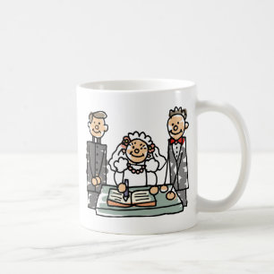 Taza De Café Boda de la Iglesia de la Brida de Groom