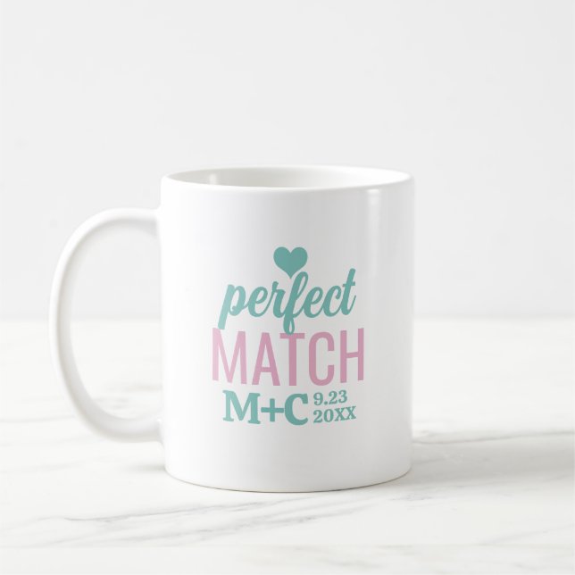 Taza De Café Boda de la Novia de la Perfecta Pareja Despedida d (Izquierda)