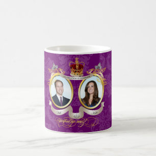Taza De Café Boda de Will y Kate, ¡¡Color personalizable!!