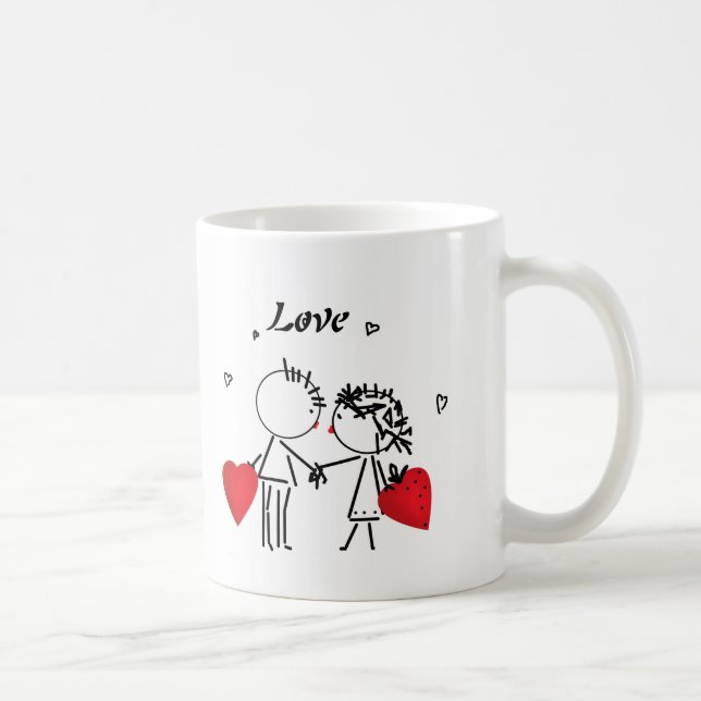 Taza De Café Boda, día de San Valentín, amor (Derecha)