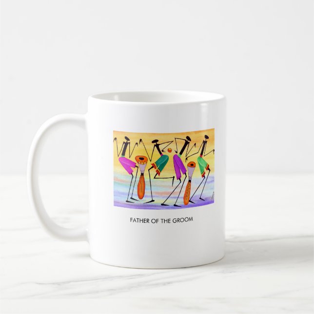 Taza De Café Boda, el padre del novio expresando felicidad  (Izquierda)