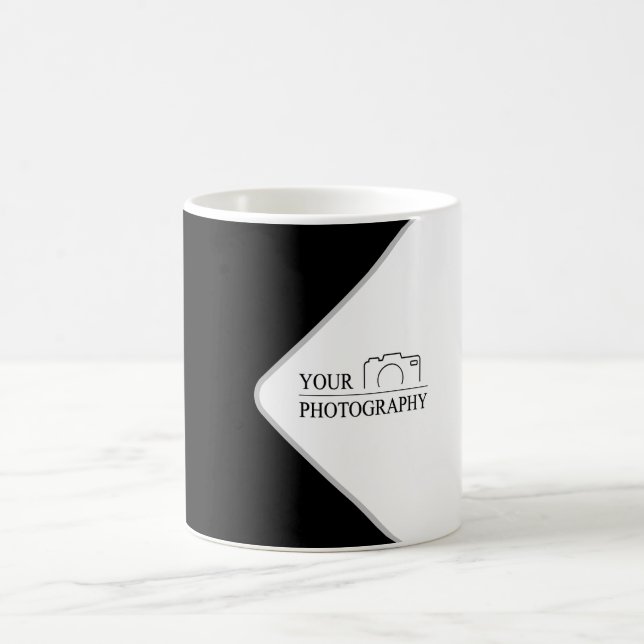 Taza De Café Boda elegante añade fotografía personalizada (Centro)