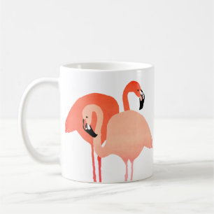 Taza De Café Boda en la playa de Flamingos Rosados