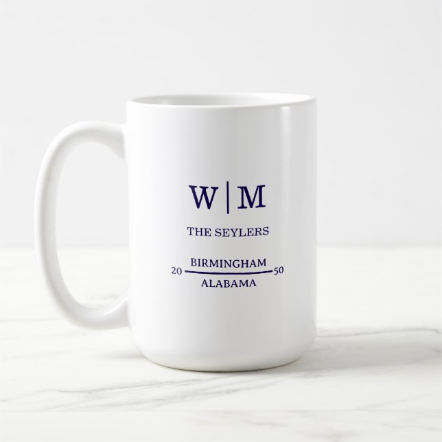 Taza De Café Boda glaseada profesional simple (Izquierda)