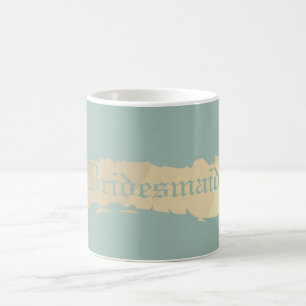 Taza De Café Boda Golden Blue