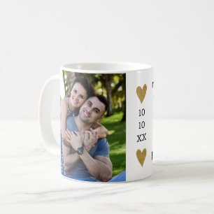 Taza De Café Boda Gracias Novia Y Groom Foto