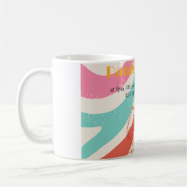 Taza De Café Boda Minimalista colorido