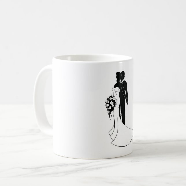Taza De Café Boda Mug (Anverso izquierdo)