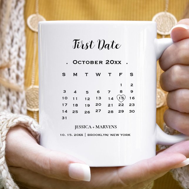 Taza De Café Boda no fotográfico de calendario moderno Primera  (Subido por el creador)