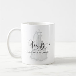 Taza De Café Boda Novia Vintage Personalizado personalizado