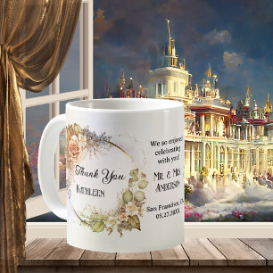 Taza De Café Boda personalizado Gracias Por Favor