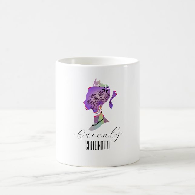 Taza De Café Boda Queenly Caffeinated Housewarming Anniversa (Centro)